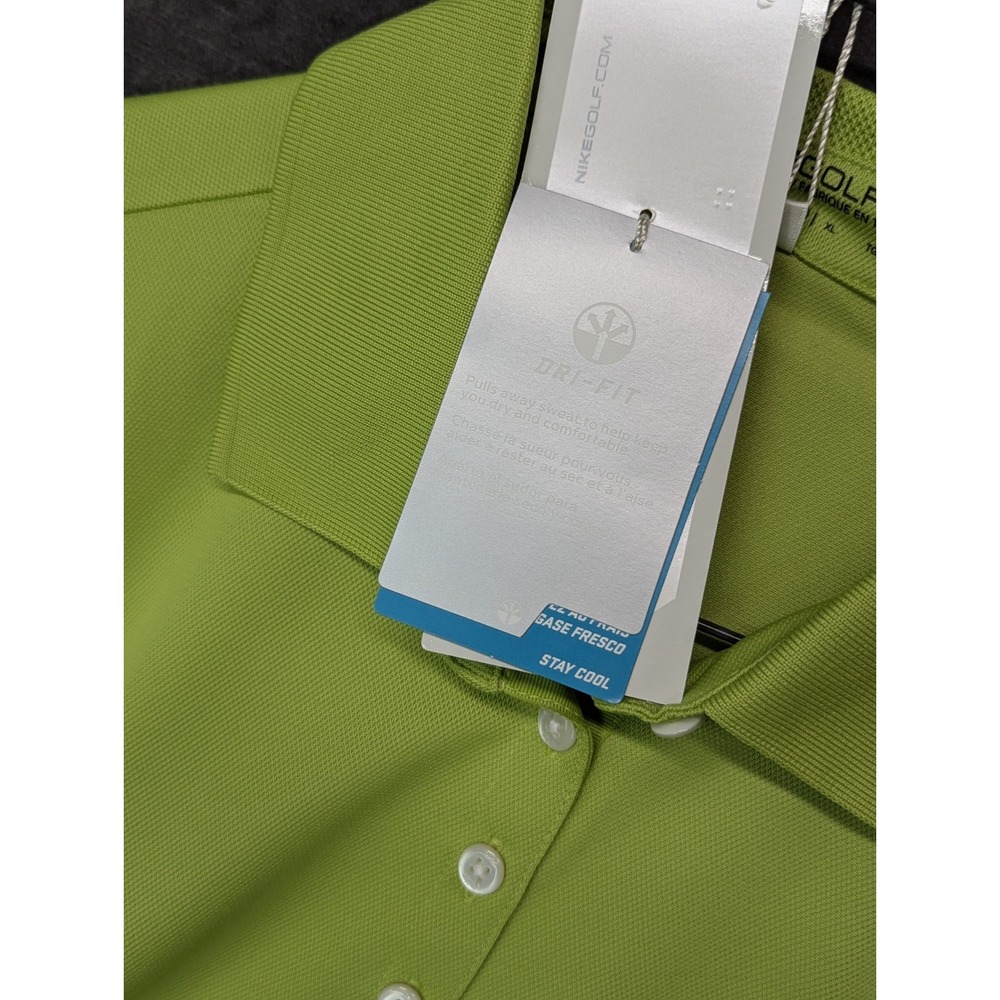Nike Golf Women's Polo Shirts XL Dri-Fit Blue & Green Golf Shirt NWT Embroidered - Picture 5 of 12